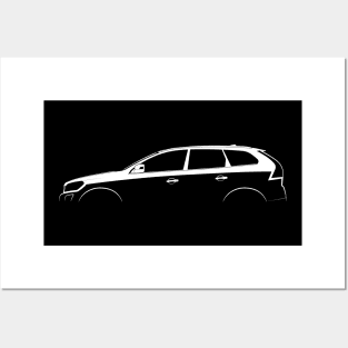 Volvo XC60 (2008) Silhouette Posters and Art